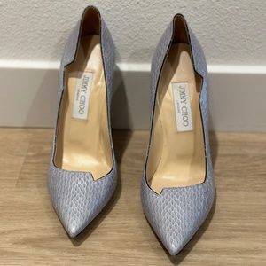 RARE Python leather Jimmy Choo pumps size 39. Original price $1400